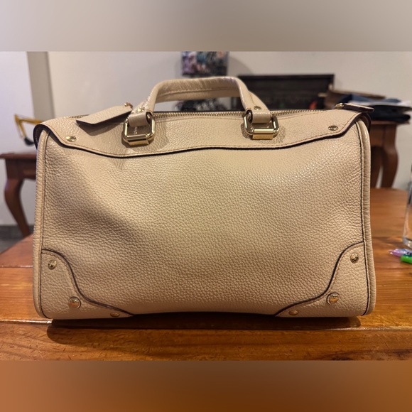 Coach Beige Leather Top Handle Bag - Picture 2 of 6